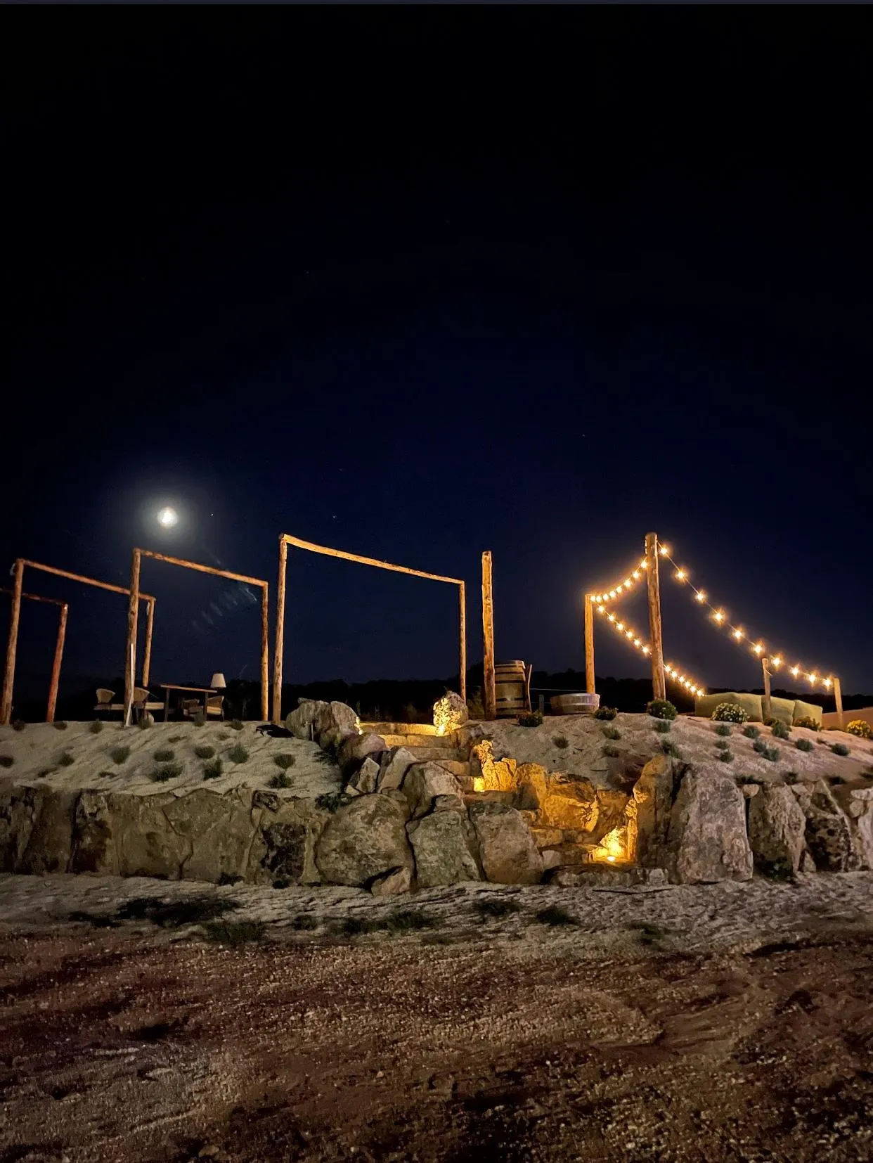 Il palco delle degustazioni